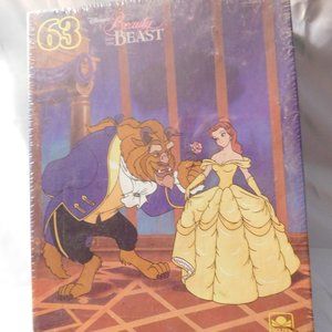 Disney Beauty and the Beast Puzzle and Book A Little Golden Books